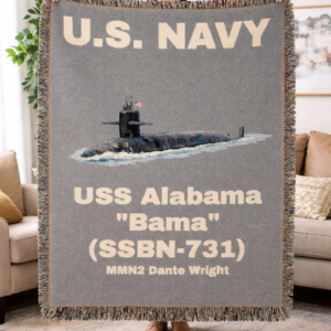 personalized u.s. navy woven blanket any u.s. navy ship