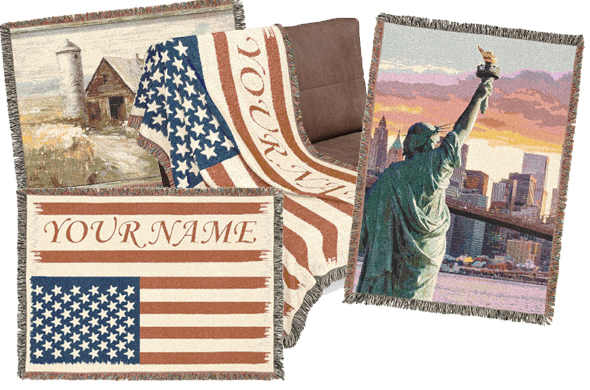 patriotic woven blankets main