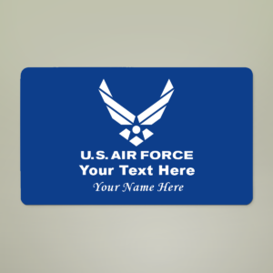 personalized u.s. air force doormat – custom rank, name, unit or message | military air force welcome mat | veteran & airman gift