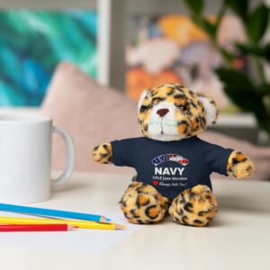 personalized u.s. navy stuffed animal with custom t shirt – navy gift for kids & sailors