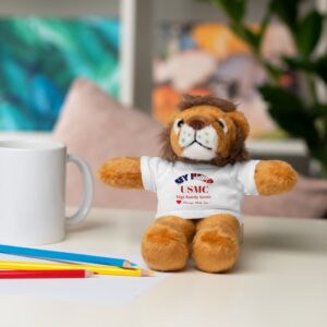 personalized usmc stuffed animal with custom t shirt – marine corps gift for kids & families